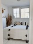 Pom Pom Wool Throw Blanket – Handwoven Moroccan Blanket