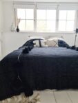 Pom Pom Wool Throw Blanket – Handwoven Moroccan Blanket