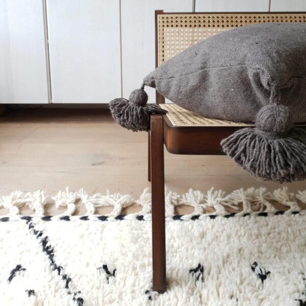 Pom Pom Cushion Cover – 100% Cotton Decorative Pillow