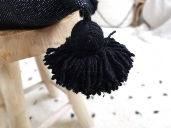 Pom Pom Cushion Cover – 100% Cotton Decorative Pillow