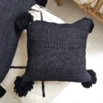 Pom Pom Cushion Cover – 100% Cotton Decorative Pillow