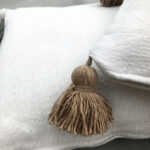 Pom Pom Cushion Cover – 100% Cotton Decorative Pillow