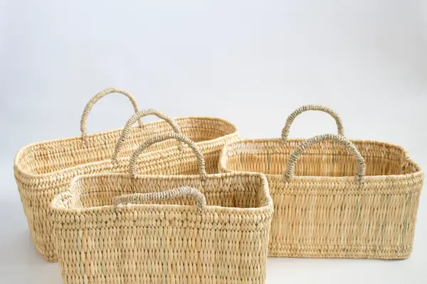 Handwoven Reed Basket – 3 Sizes