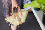 Crossbody Tiny Purse Market Basket with Buckle – Mini Handwoven Bag with Dual Carry Options