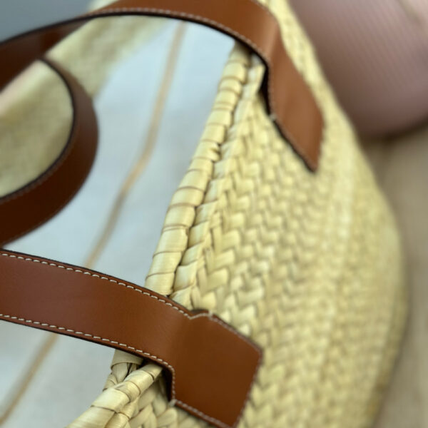 Le Touquet Luxe Leather Medium Basket Bag with Full Purse