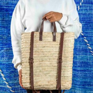 Marrakech Backpack – Moroccan Doum Palm Leaf Backpack