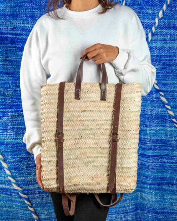 Marrakech Backpack – Moroccan Doum Palm Leaf Backpack