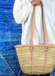 Straw Towel Basket – Reinforced Moroccan Palm Leaf Basket