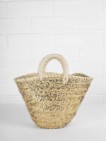 Mini Sequin Baskets – Handwoven Palm Leaf Basket with Colorful Sequins