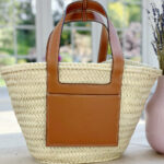 Emilia Luxe Leather Medium Cross Body Basket Bag