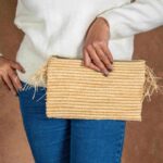 Raffia Fringe Clutch – Handmade Bohemian Clutch Bag