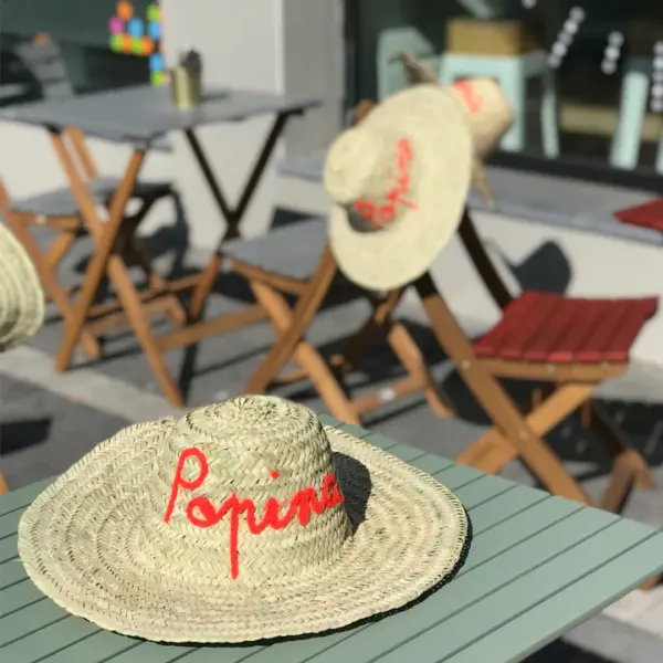 Customisable Straw Hat – Handwoven Summer Hat with Personalised Text