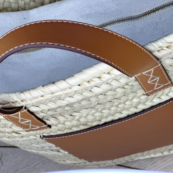 Emilia Luxe Leather Medium Cross Body Basket Bag
