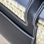 Emilia Luxe Leather Medium Cross Body Basket Bag