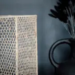 Honeycomb Wicker Wall Sconce – Large Handmade Moroccan Wall