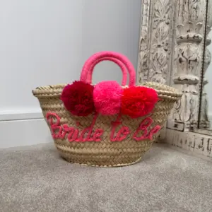 Mini Personalised Straw Bag – Handwoven Moroccan Basket from Palm Leaf
