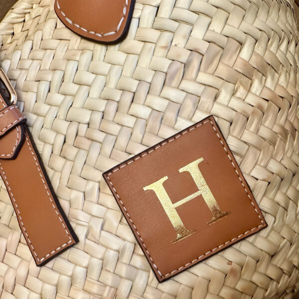 Emilia Luxe Leather Medium Cross Body Basket Bag