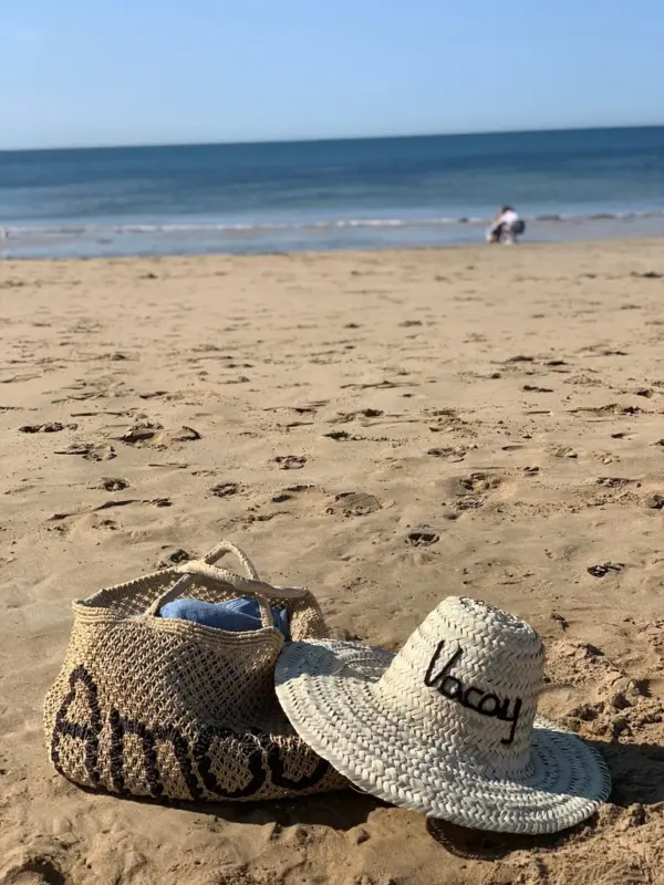 Customisable Straw Hat – Handwoven Summer Hat with Personalised Text