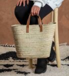 Marrakech Basket – Medium Handwoven Palm Leaf Basket