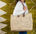 Rivers Basket – Handmade Moroccan Straw Basket