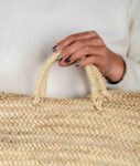 Shopping Straw Basket – Extra Large Moroccan Palm Leaf Basket