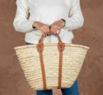 Wicker Towel Basket – Reinforced Moroccan Straw Basket