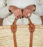 Wicker Towel Basket – Reinforced Moroccan Straw Basket
