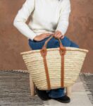 Wicker Towel Basket – Reinforced Moroccan Straw Basket