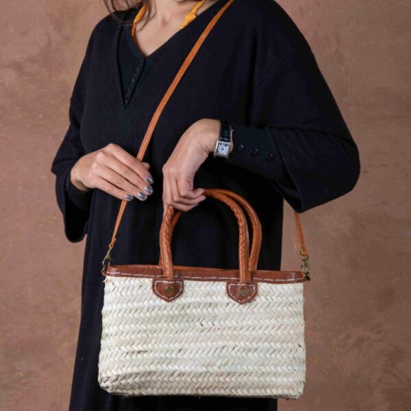 Marrakech Zipper Bag – Handmade Palm Leaf Rectangle Bag