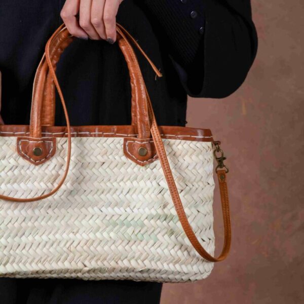 Marrakech Zipper Bag – Handmade Palm Leaf Rectangle Bag