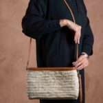 Marrakech Zipper Strap Bag – Handmade Rectangular Palm Leaf