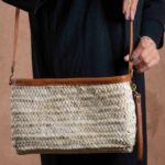 Marrakech Zipper Strap Bag – Handmade Rectangular Palm Leaf