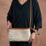 Marrakech Zipper Strap Bag – Handmade Rectangular Palm Leaf