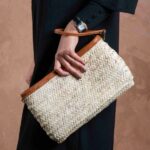 Marrakech Zipper Strap Bag – Handmade Rectangular Palm Leaf