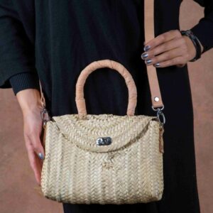 Merzouga Straw Bag – Handmade Natural Palm Leaf Bag