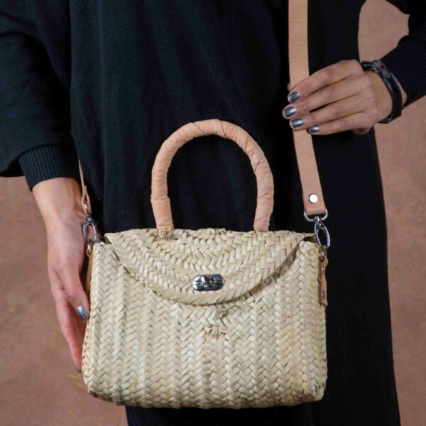 Merzouga Straw Bag – Handmade Natural Palm Leaf Bag