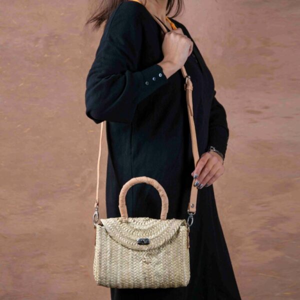 Merzouga Straw Bag – Handmade Natural Palm Leaf Bag