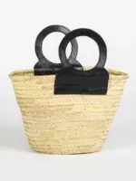 Tan Raffia French Shopper – Round Handle Tote Handmade