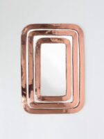 Vintage Moroccan Brass Mirror – Handmade Wall Mirror in Gold