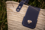 Luxury Personalized Wicker Tote Bag – Handcrafted Leather
