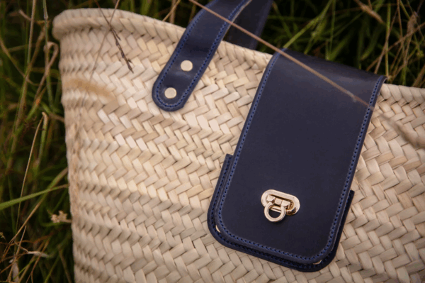 Luxury Personalized Wicker Tote Bag – Handcrafted Leather