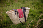 Luxury Personalized Wicker Tote Bag – Handcrafted Leather