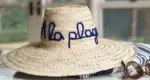 Customisable Straw Hat – Handwoven Summer Hat with Personalised Text