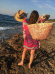 Sequins Palm Basket – Handmade Glam Basket with Gold or Silver Sequins