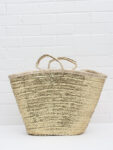Sequins Palm Basket – Handmade Glam Basket with Gold or Silver Sequins