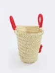 Petit Boho Cherry Raffia Bag – Handmade Mini Straw Tote