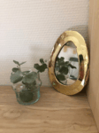 Set of 6 Mini Moroccan Wall Mirrors – Handcrafted Brass Drop & Oval Shapes (Gold Finish)
