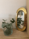 Set of 6 Mini Moroccan Wall Mirrors – Handcrafted Brass Drop & Oval Shapes (Gold Finish)