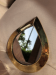Set of 6 Mini Moroccan Wall Mirrors – Handcrafted Brass Drop & Oval Shapes (Gold Finish)