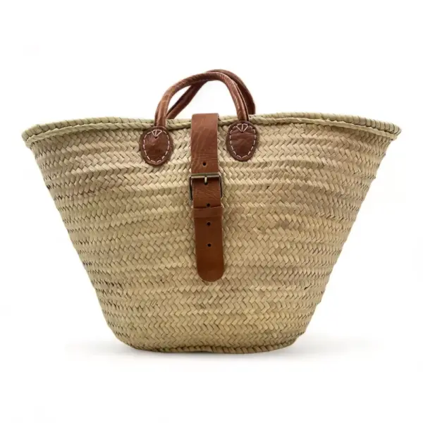 Palm Bag with Buckle Closure – Versatile Handwoven Tote for Beach & Everyday Use